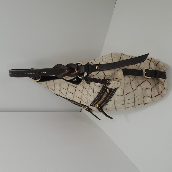 Dooney & Bourke Monogram Women Handbag, Medium, Light Beige and brown - Picture 3 of 16